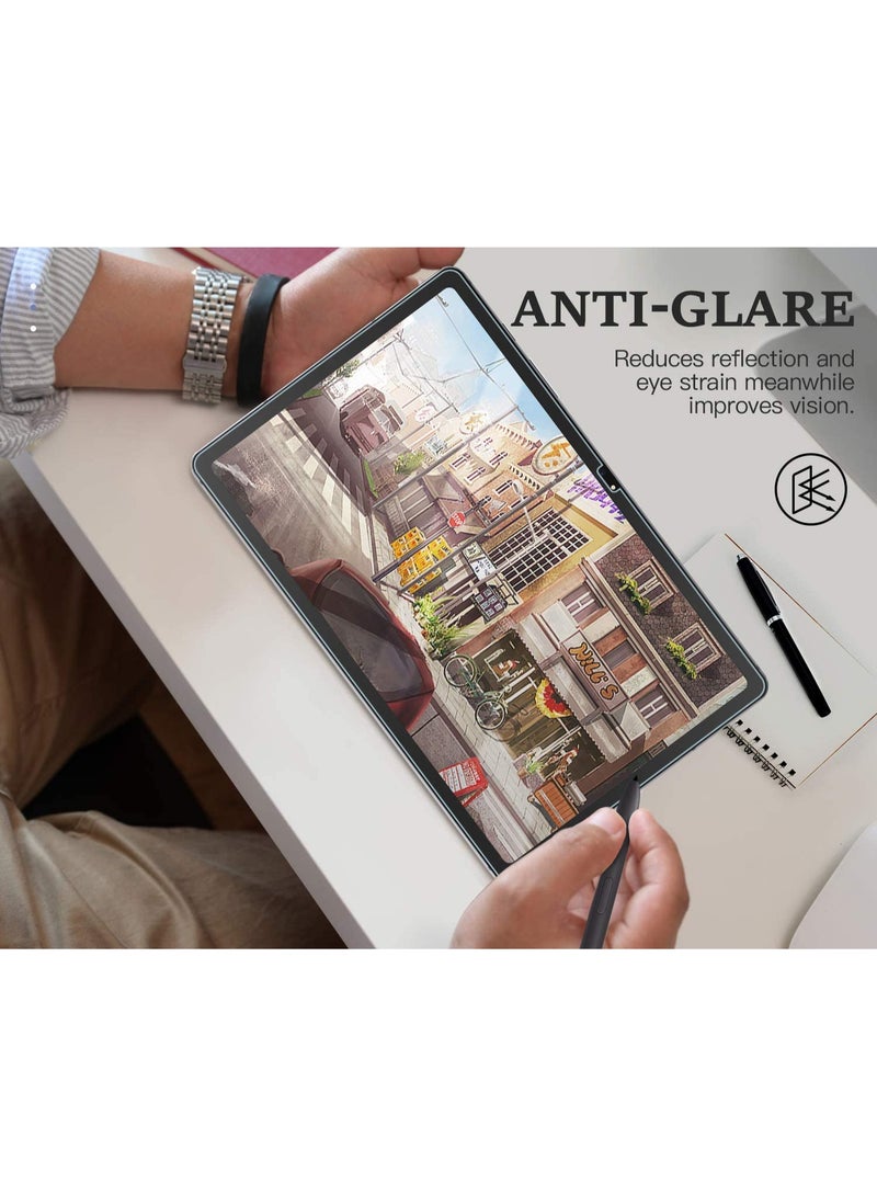 2PCS Soft PET Matte Paper Feel Screen Protector for Samsung Galaxy Tab S10 Plus/S9 Plus/S8 Plus/S7 FE/S7 Plus 12.4” Anti-Glare Matte Protective Film, Drawing, Writing with The Stylus Pen Like on Paper - Image 4